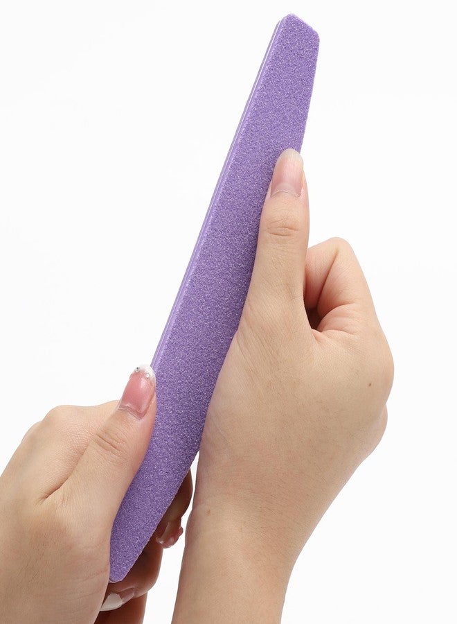 LoveBB 20 Pack Nail Buffer 100/180 Grit Washable Double Sided Nail Sanding Block File for Acrylic Natural Gel Nails, Purple - Image 5